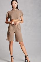 Forever21 Aro Raw-cut Drawstring Shorts