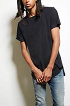 21 Men Men's  Mnml Heathered Longline Tee