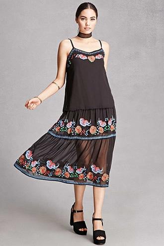 Forever21 Rd & Koko Floral Midi Dress