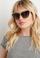 Forever21 Metallic-trim Cat Eye Sunglasses