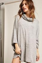 Forever21 Knit Pullover Cowl Neck Poncho