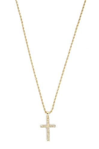Forever21 Men Cross Pendant Necklace