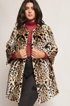 Forever21 Plus Size Shaci Leopard Faux Fur Coat