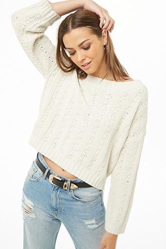 Forever21 Drop-shoulder Ribbed Sweater