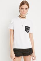 Forever21 Comme Graphic Pocket Tee