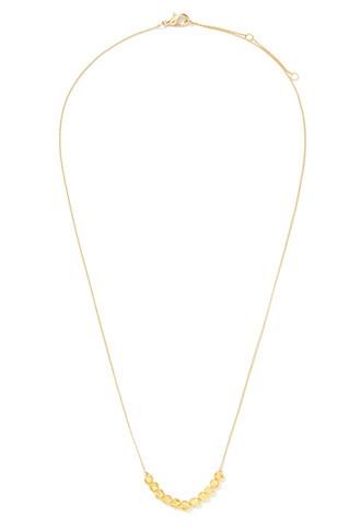 Forever21 Beaded Birthstone Necklace (amber/gold)