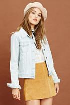 Forever21 Women's  Button Front Denim Jacket