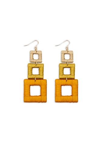 Forever21 Tiered-geo Drop Earrings