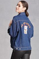 Forever21 Motel Me So Lucky Denim Jacket