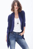 Forever21 Contemporary Draped Open-front Cardigan