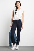 Forever21 Women's  Navy High-rise Skinny Jeans