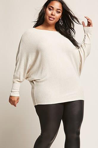 Forever21 Plus Size Batwing Off-the-shoulder Top