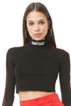 Forever21 Fantasy Graphic Crop Top