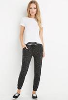 Forever21 Striped-waist Marled Sweatpants