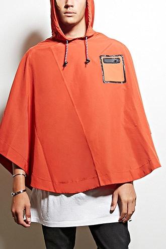 21 Men Men's  All Good Hooded Poncho