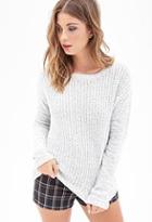Forever21 Marled Mixed Knit Sweater