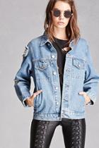 Forever21 Momokrom Distressed Denim Jacket