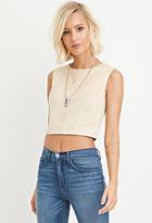Forever21 Faux Suede Crop Top