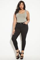 Forever21 Plus Women's  Black Plus Size Skinny Jeans