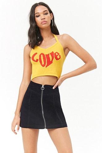 Forever21 A-line Corduroy Skirt