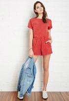 Forever21 Burnout Button-back Romper