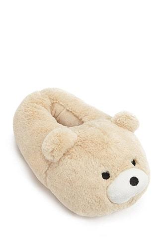 Forever21 Faux Fur Teddy Bear Slippers