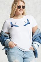 Forever21 Plus Size Embroidered Tee