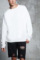 Forever21 Raw-cut Long-sleeve Tee
