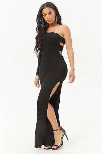 Forever21 One-shoulder Jumpsuit