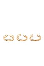 Forever21 Cutout Etched Ear Cuff Set