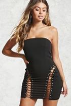 Forever21 Lace-up Tube Dress