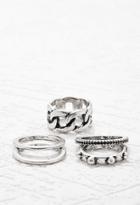Forever21 Etched Ring Set (b.silver)