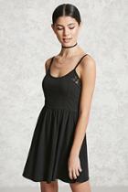 Forever21 Lace-paneled Babydoll Dress