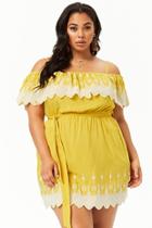 Forever21 Plus Size Embroidered Cami Dress