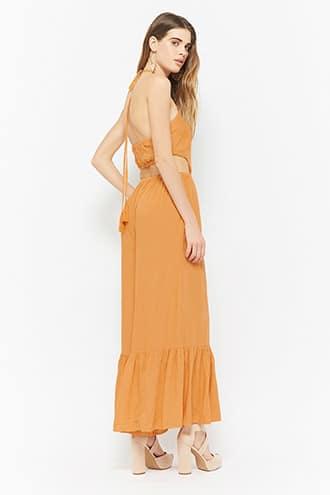 Forever21 Boho Me Halter Jumpsuit