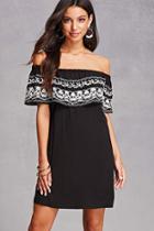 Forever21 Embroidered Flounce Dress