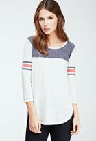 Forever21 Colorblocked Burnout Tee