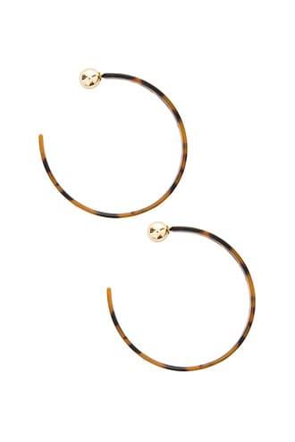 Forever21 Tortoiseshell Half-hoop Ear Jackets