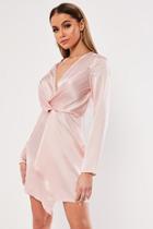 Forever21 Missguided Plunging Satin Dress