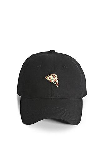 21 Men Black Reason Embroidered Pizza Cap