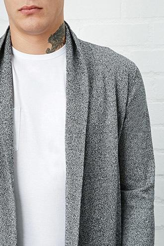 21 Men Men's  Folded Longline Cardigan