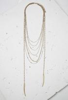 Forever21 Tooth Pendant Layered Necklace