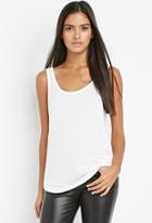 Forever21 Contemporary Raw-cut Boxy Tank