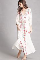 Forever21 Z&l Europe Embroidered Dress