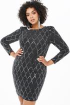 Forever21 Plus Size Sequin Metallic Knit Dress