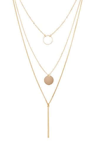 Forever21 Matchstick Circle Necklace Set
