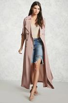 Forever21 Crepe Woven Trench Coat