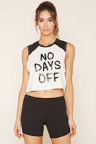 Forever21 Women's  Active No Days Off Crop Top