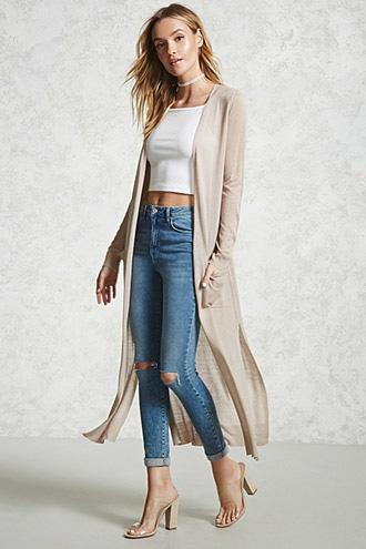 Forever21 Side-slit Duster Cardigan