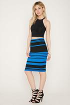Forever21 Women's  Stripe Bodycon Skirt